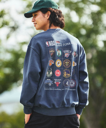 NBA x FREAK’S STORE / 隊徽貼紙圖案 圓領衫