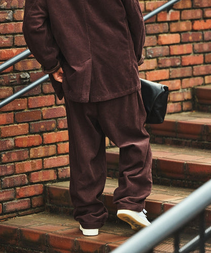 NAUTICA / 燈芯絨寬版褶裝長褲