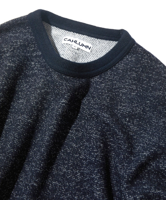 CAHLUMN Merino Wool＋Cotton Loop Back heather Sweatshirt / 美利諾羊毛 圓領衫
