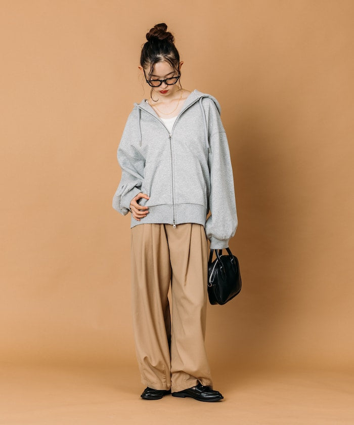 FREAK’S STORE / 寬鬆立體剪裁  拉鍊連帽外套