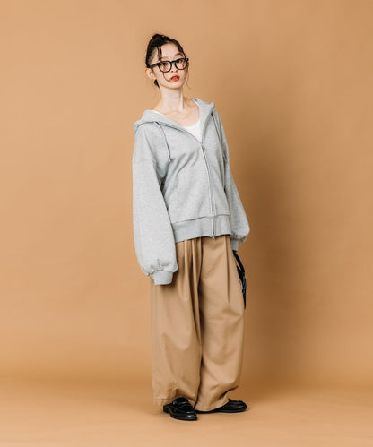 FREAK’S STORE / 寬鬆立體剪裁  拉鍊連帽外套