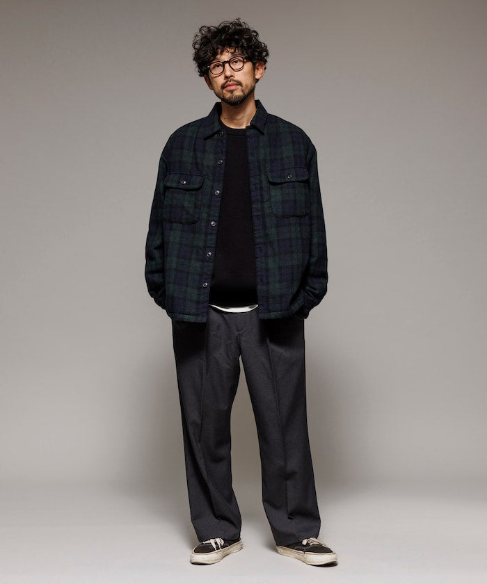 FREAK’S STORE / 水洗中綿 格紋襯衫 外套