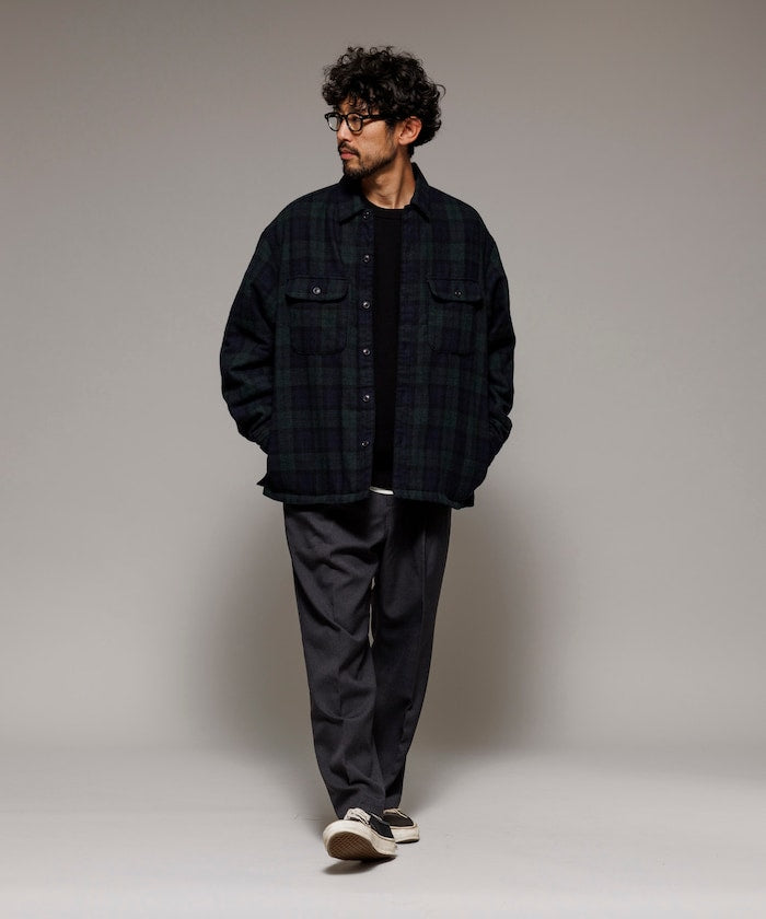 FREAK’S STORE / 水洗中綿 格紋襯衫 外套