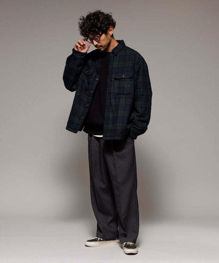 FREAK’S STORE / 水洗中綿 格紋襯衫 外套