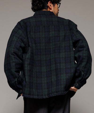 FREAK’S STORE / 水洗中綿 格紋襯衫 外套
