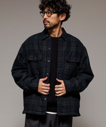 FREAK’S STORE / 水洗中綿 格紋襯衫 外套