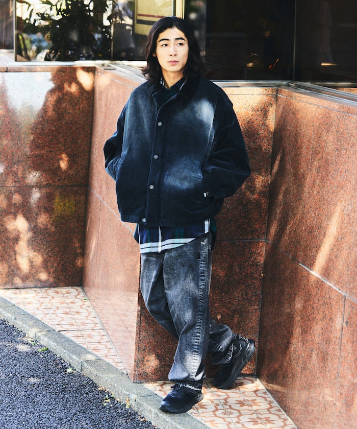 NAUTICA / 中綿漂染寬版燈芯絨短版外套