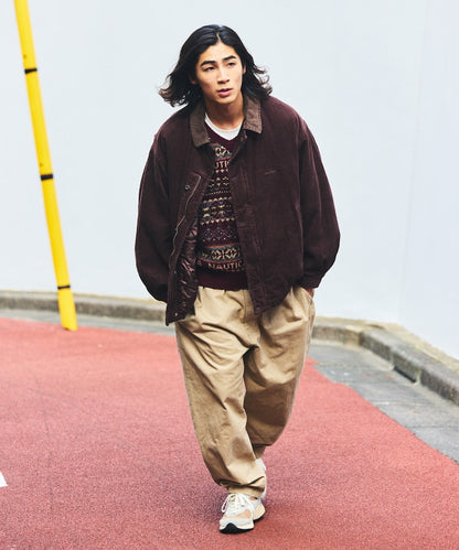 NAUTICA / 短版燈芯絨立領外套