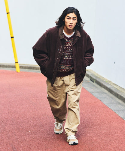 NAUTICA / 短版燈芯絨立領外套