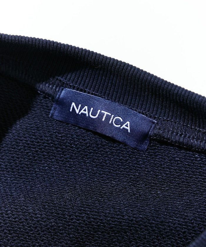 NAUTICA / 弧形標誌圓領衫