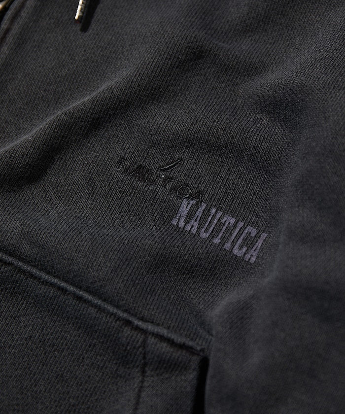 NAUTICA / 刷舊 雙向拉鍊帽衫