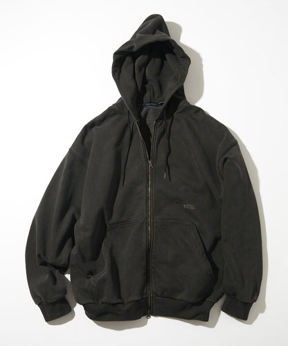 NAUTICA / 刷舊 雙向拉鍊帽衫