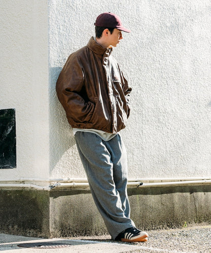 NAUTICA / 異材質雙面穿短版中綿外套