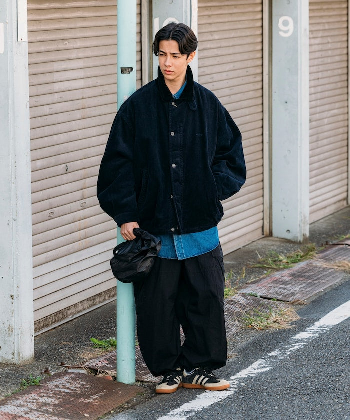 NAUTICA / 短版燈芯絨立領外套