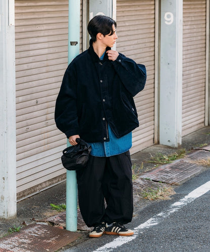 NAUTICA / 短版燈芯絨立領外套