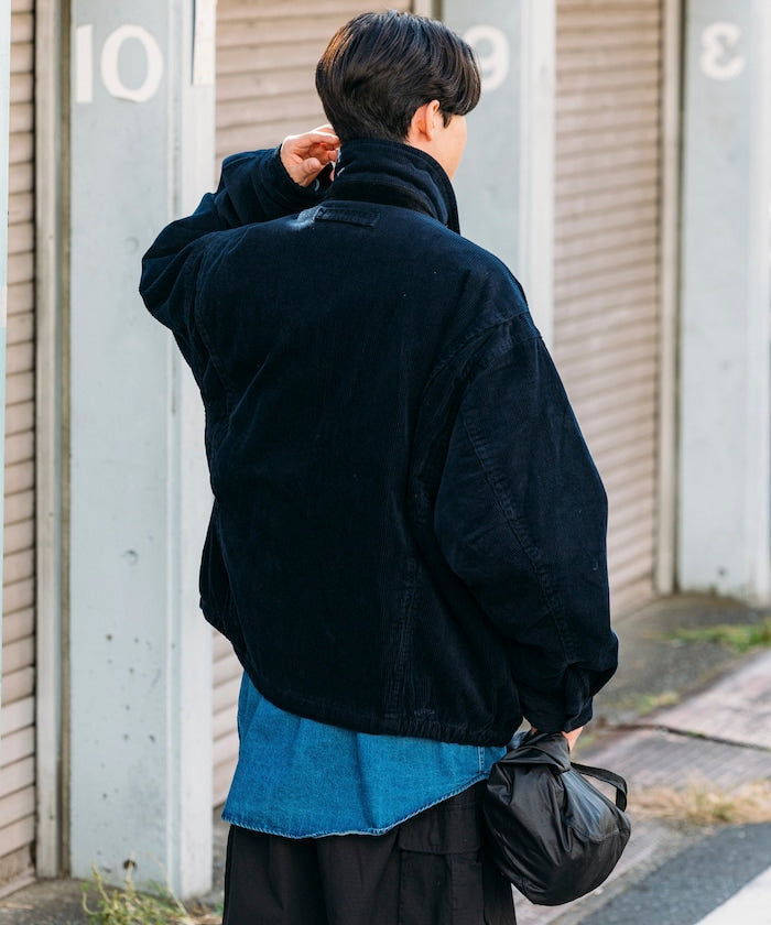 NAUTICA / 短版燈芯絨立領外套