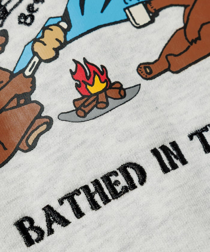 Coleman×matsui×FREAK'S STORE / 露營圖案 抽繩 圓領衫