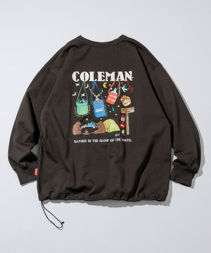 Coleman×matsui×FREAK'S STORE / 露營圖案 抽繩 圓領衫