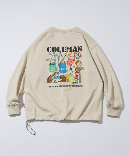 Coleman×matsui×FREAK'S STORE / 露營圖案 抽繩 圓領衫