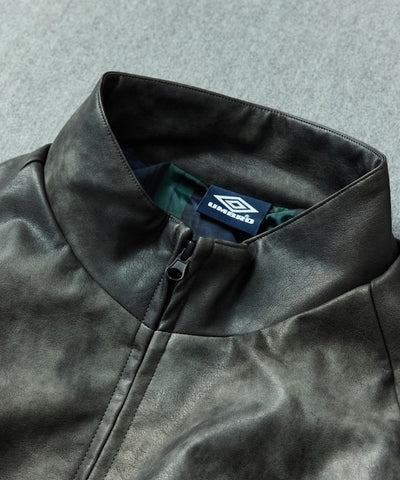 UMBRO x FREAK’S STORE / 別注 Leatherette Stand Collar Blouson 仿皮革 立領拉鍊外套