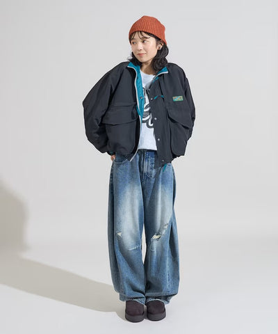Foxfire × FREAK'S STORE／女裝 短版工裝尼龍外套 （日本聯名限定）