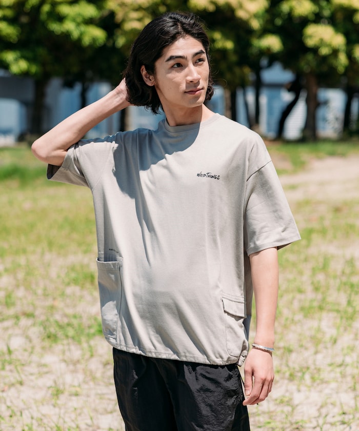 WILD THINGS × FREAK'S STORE / 側口袋 短袖T恤