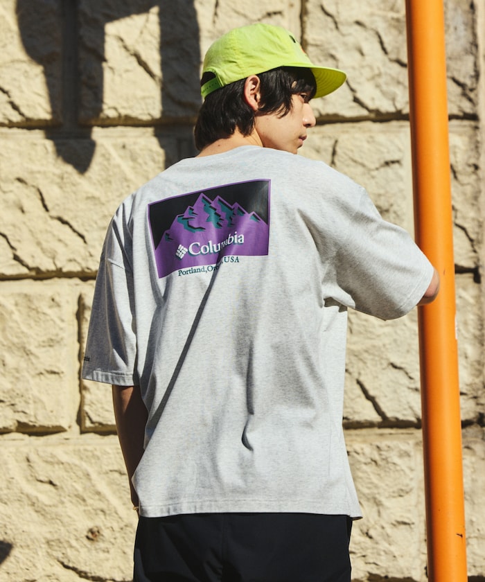COLUMBIA x FREAK’S STORE / 背面印花 短袖T恤