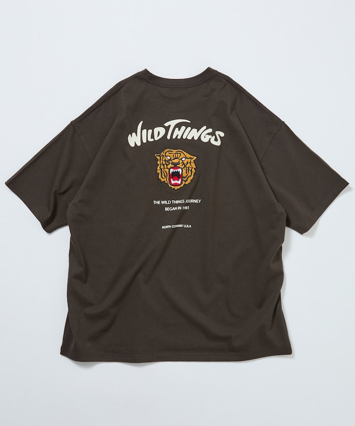 WILD THINGS × FREAK'S STORE / 虎紋刺繡 短袖T恤