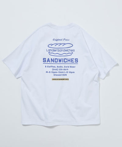 LANDER SANDWICHES × FREAK'S STORE / 背面印花 短袖T恤