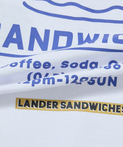 LANDER SANDWICHES × FREAK'S STORE / 背面印花 短袖T恤