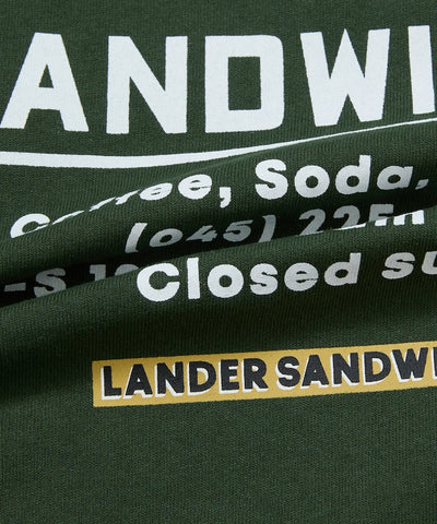 LANDER SANDWICHES × FREAK'S STORE / 背面印花 短袖T恤