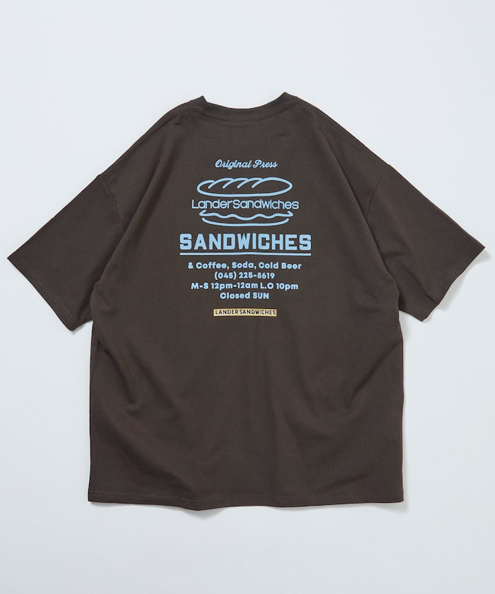 LANDER SANDWICHES × FREAK'S STORE / 背面印花 短袖T恤