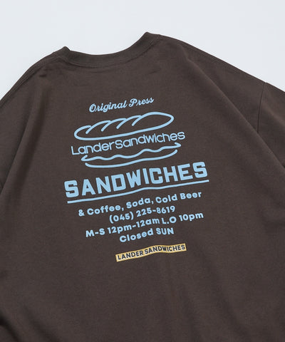 LANDER SANDWICHES × FREAK'S STORE / 背面印花 短袖T恤