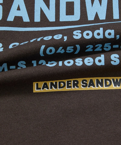 LANDER SANDWICHES × FREAK'S STORE / 背面印花 短袖T恤
