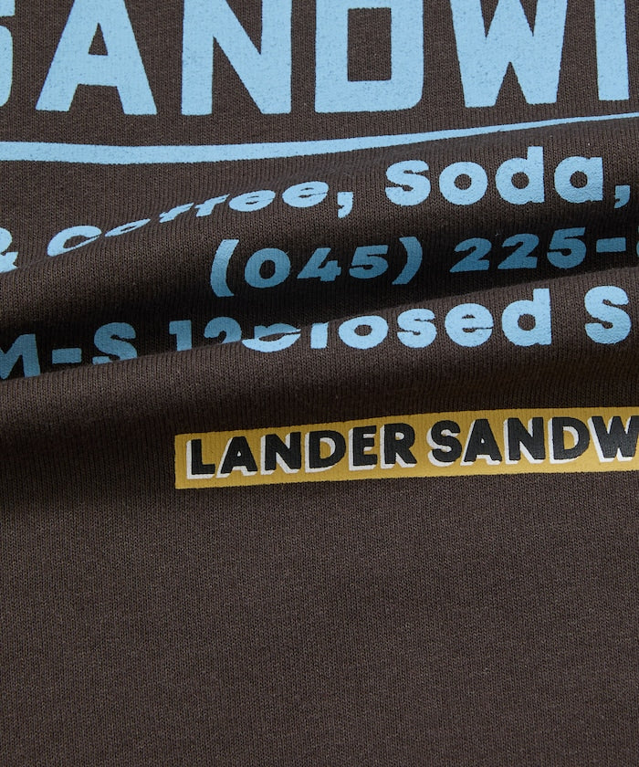 LANDER SANDWICHES × FREAK'S STORE / 背面印花 短袖T恤