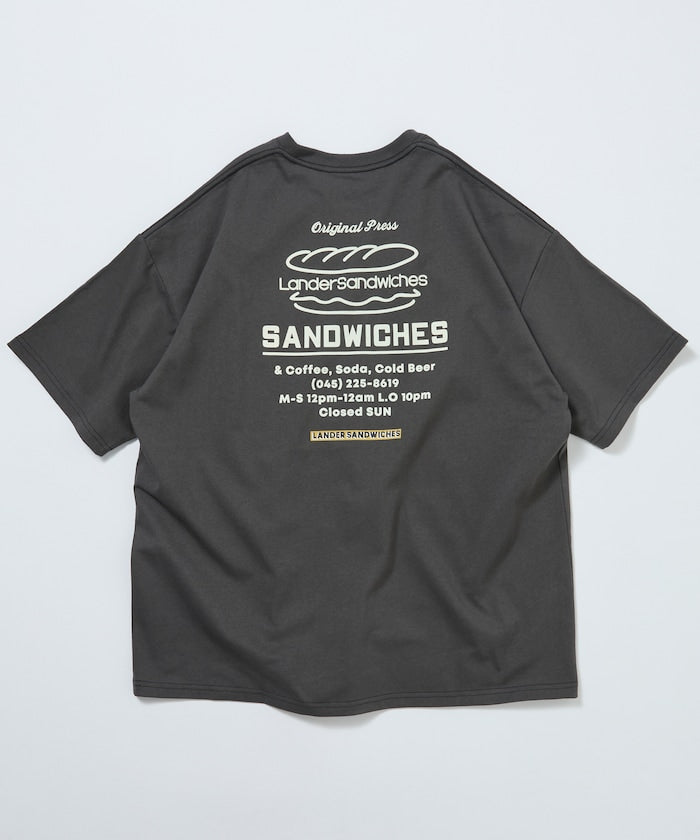 LANDER SANDWICHES × FREAK'S STORE / 背面印花 短袖T恤