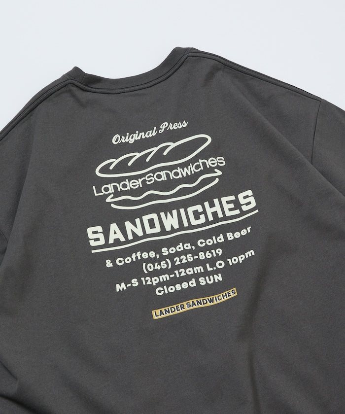 LANDER SANDWICHES × FREAK'S STORE / 背面印花 短袖T恤