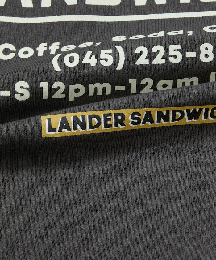 LANDER SANDWICHES × FREAK'S STORE / 背面印花 短袖T恤