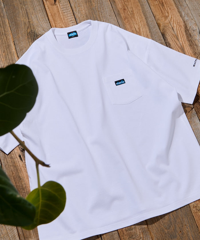 KAVU × FREAK'S STORE / 刺繡口袋短袖T恤