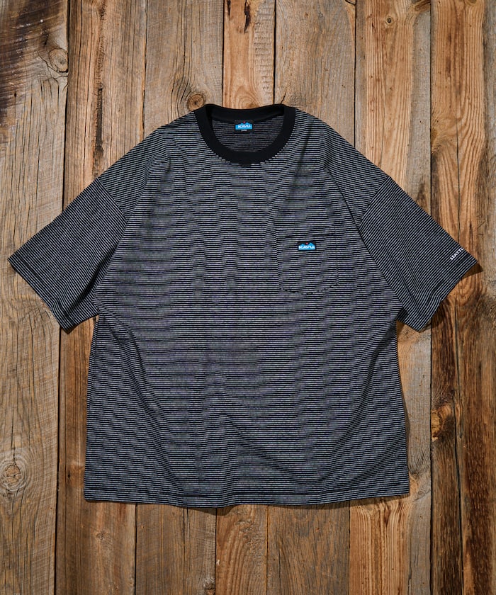 KAVU × FREAK'S STORE / 刺繡口袋短袖T恤