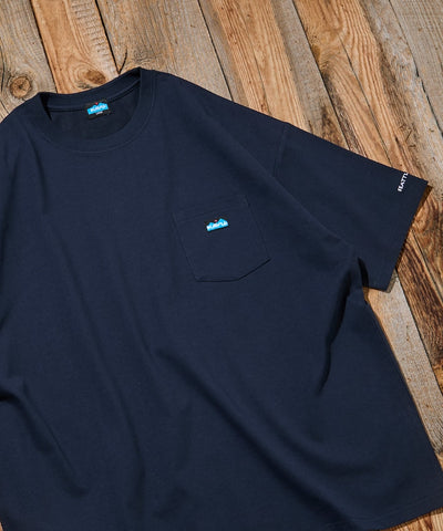 KAVU × FREAK'S STORE / 刺繡口袋短袖T恤