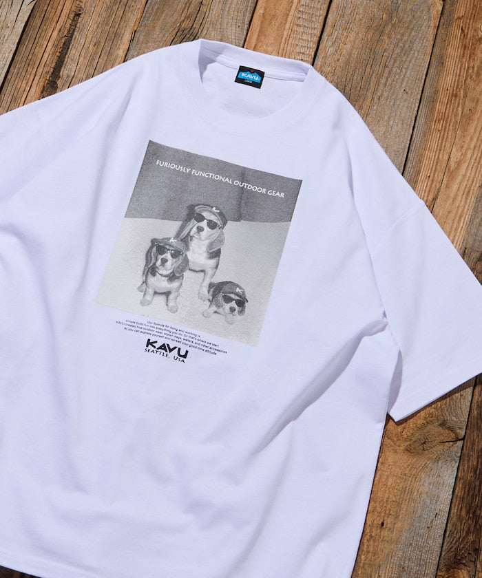 KAVU  × FREAK'S STORE / 狗狗攝影印花 短袖T恤