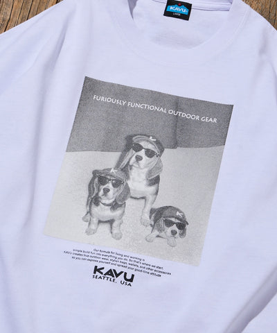KAVU  × FREAK'S STORE / 狗狗攝影印花 短袖T恤