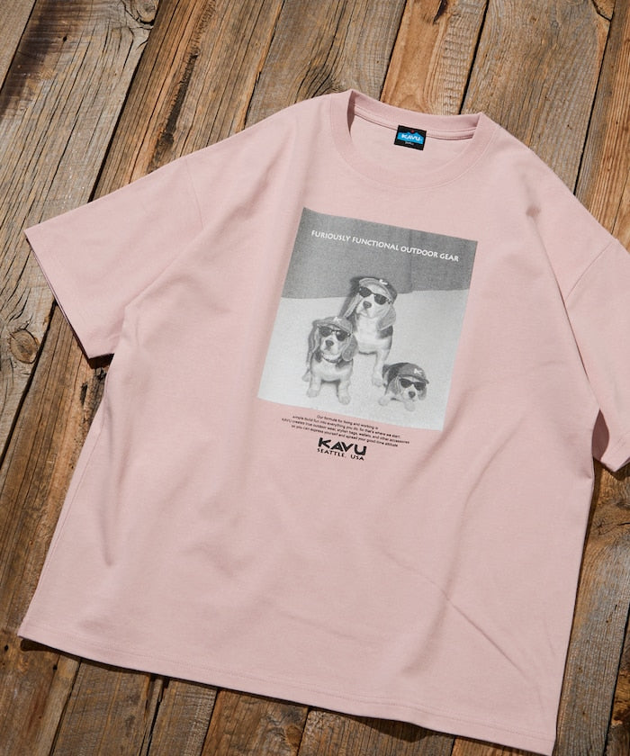 KAVU  × FREAK'S STORE / 狗狗攝影印花 短袖T恤