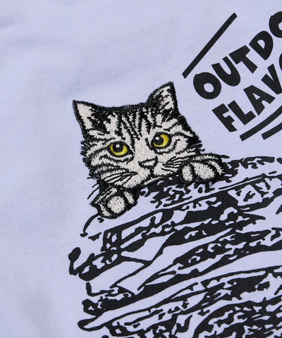 KAVU  × FREAK'S STORE / 漢堡貓刺繡 短袖T恤