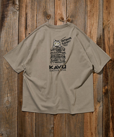 KAVU  × FREAK'S STORE / 漢堡貓刺繡 短袖T恤