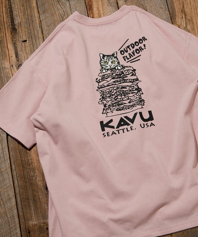 KAVU  × FREAK'S STORE / 漢堡貓刺繡 短袖T恤