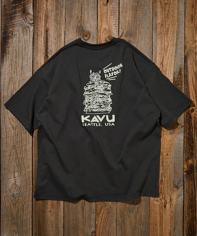 KAVU  × FREAK'S STORE / 漢堡貓刺繡 短袖T恤