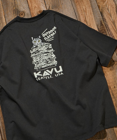 KAVU  × FREAK'S STORE / 漢堡貓刺繡 短袖T恤