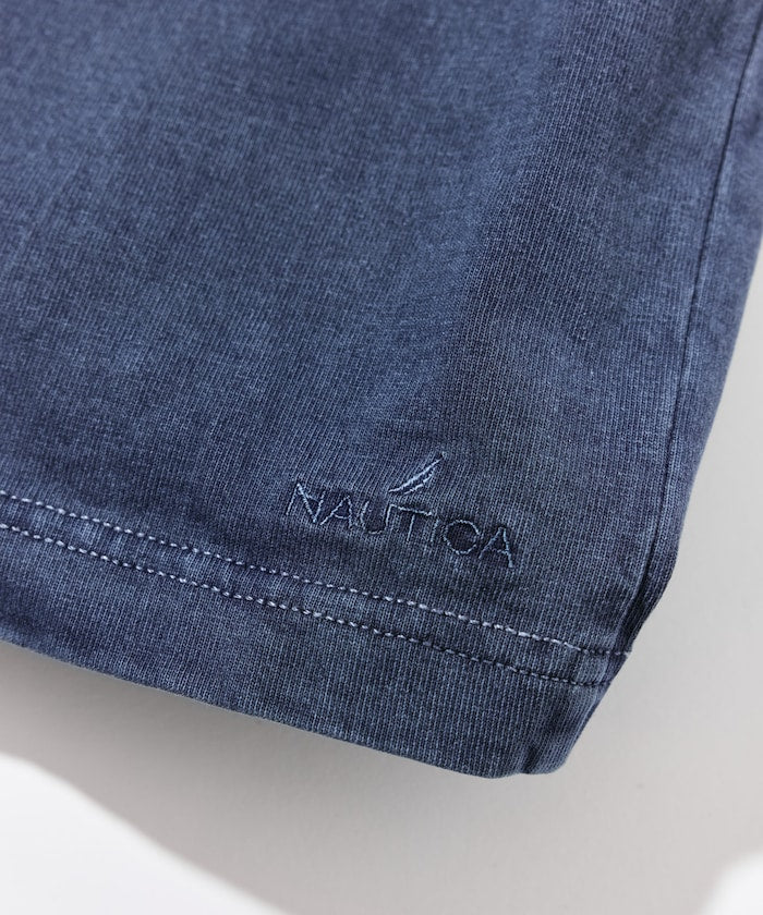 NAUTICA JP / 刷舊 弧形標誌 短袖T恤